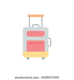 Icono de vector de equipaje de color plano