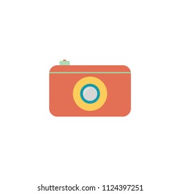 flat color modern camera icon 