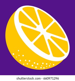 flat color orange icon