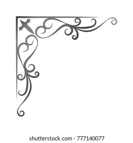 Flat color ornament border icon