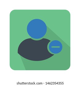 Flat color people icon vector illustration on white background 