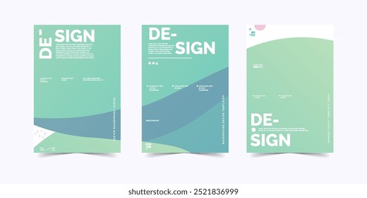 Plantillas de fondo abstracto del cartel del color plano