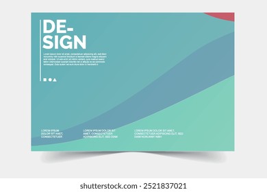 flat color poster abstract background templates