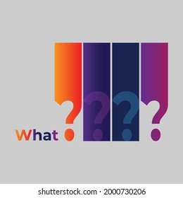 símbolo de pregunta de color plano qué ocurre cuando se diseña un vector