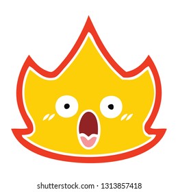 dibujos retro a color plano de un incendio