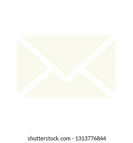 flat color retro cartoon of a paper envelope