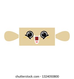 flacher Retro-Cartoon eines Rollenpads