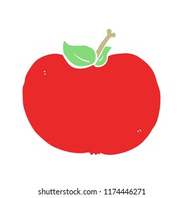 color plano estilo caricatura manzana