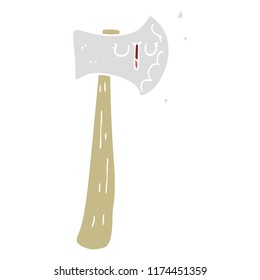 flat color style cartoon axe