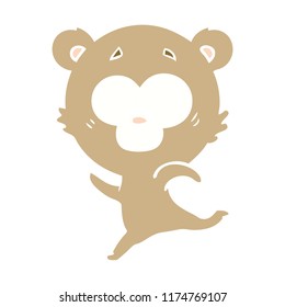 oso de dibujos animados de color plano