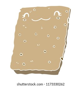 flat color style cartoon biscuit