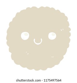 flat color style cartoon biscuit