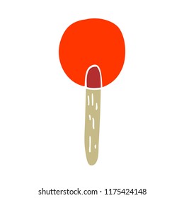 flat color style cartoon candy lollipop