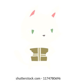 Flachfarbenkartoilette