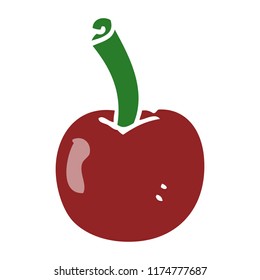 cereza de dibujos animados de color plano