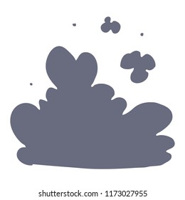 flat color style cartoon cloud