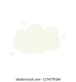 nube de dibujos animados de color plano