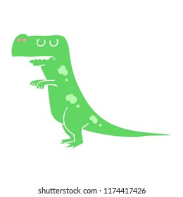 flat color style cartoon dinosaur