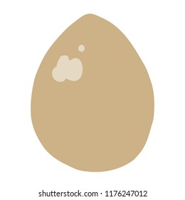 flat color style cartoon egg