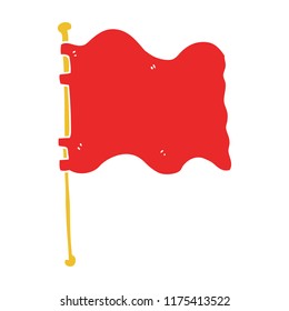 flat color style cartoon flag