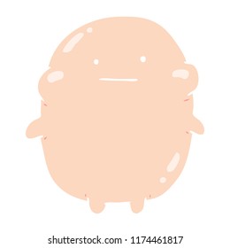flat color style cartoon human