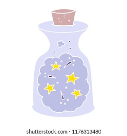 flat color style cartoon magic potion
