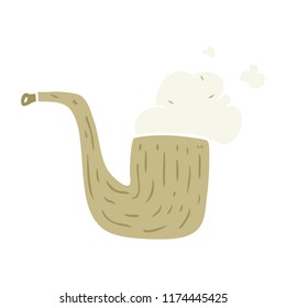 flat color style cartoon pipe