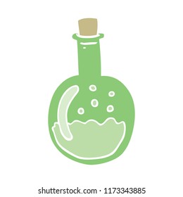 flat color style cartoon potion