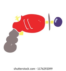 flat color style cartoon ray gun