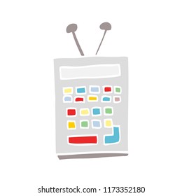 flat color style cartoon scientific instrument