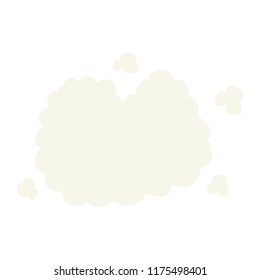 flat color style cartoon smoke cloud