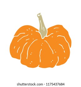 flat color style cartoon squash