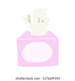 flat color style cartoon tissues
