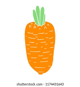 caricatura de estilo de color plano vegetal
