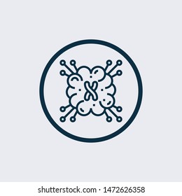 Flat color style vector icon for medical equipment. X-ray machine, equipment for MRI. Web design elements for business.