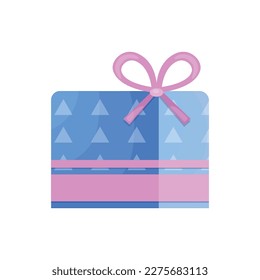 Flat-Farb-Überraschungsgeschenkverpackung mit Farbbandgrafik