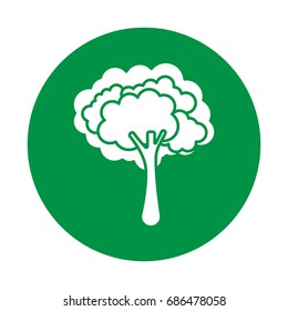 flat color tree icon