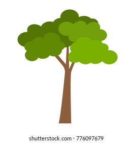 Flat color tree icon