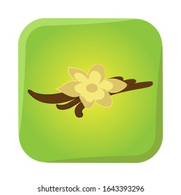 Flat color vector vanilla icon