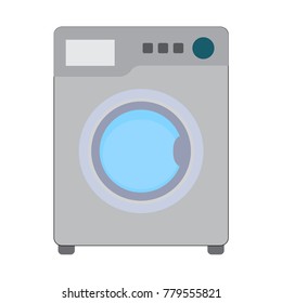 Flat color washing machine icon