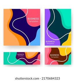 flat color wave texture patterns business templates for print. template for poster,brochure,backgrounds cover etc