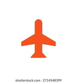 Flat Colored Airplane Mode Icon for Flight and Network Disconnection