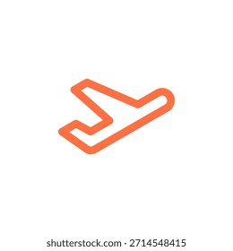Flat Colored Airplane Mode Icon for Flight and Network Disconnection