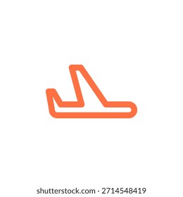 Flat Colored Airplane Mode Icon for Flight and Network Disconnection