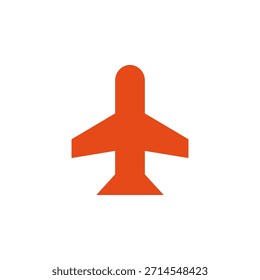 Flat Colored Airplane Mode Icon for Flight and Network Disconnection