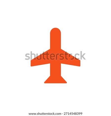 Flat Colored Airplane Mode Icon for Flight and Network Disconnection