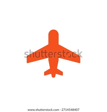 Flat Colored Airplane Mode Icon for Flight and Network Disconnection