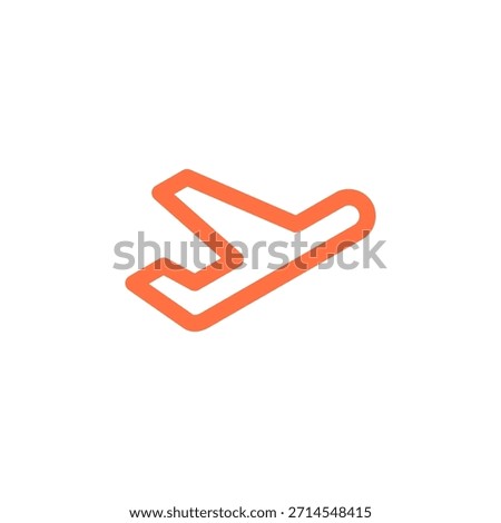 Flat Colored Airplane Mode Icon for Flight and Network Disconnection
