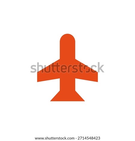 Flat Colored Airplane Mode Icon for Flight and Network Disconnection