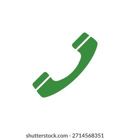 Flat Colored Call Icon for Mobile Phone Communication and Contact